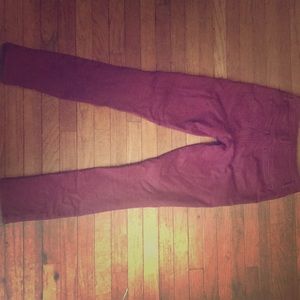 Maroon highwasted pants